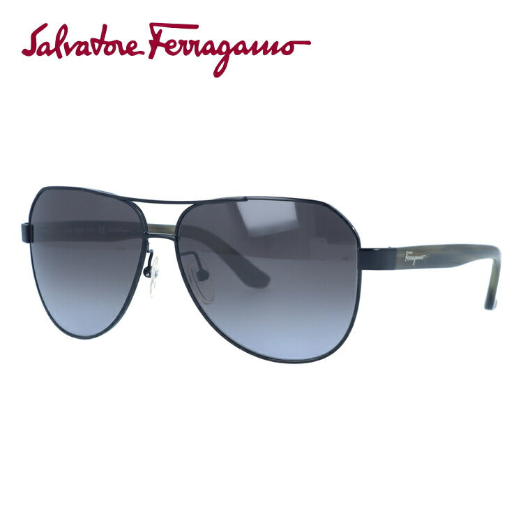 サルヴァトーレ フェラガモ サングラス Salvatore Ferragamo SF138SA-002 59 マットブラック/カーキ アジア