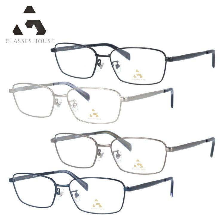 セール2024新品　glasses House　グラスハウス　メガネ　眼鏡　高級感　上品　軽い　スクエア　かっこいい フルリム