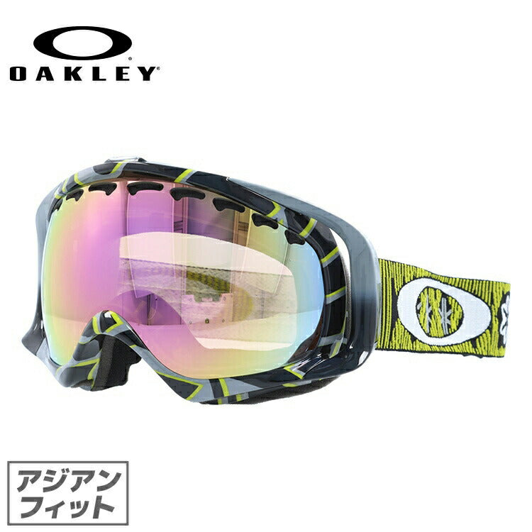 オークリー ゴーグル クローバー CROWBAR OAKELY 59-242J アジアンフィット ミラーレンズ メンズ レディース 男女兼用  シグネチャー スキーゴーグル スノーボード 【VR50 Pink Iridium】 プレゼント