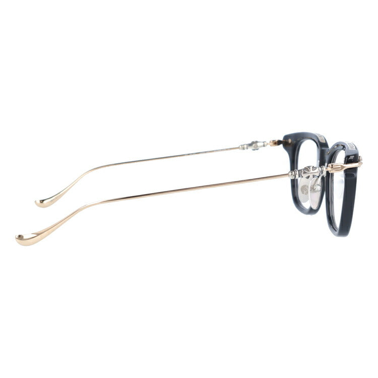クロムハーツ メガネ 度付き 度なし 伊達メガネ 眼鏡 メガネフレーム CHROME HEARTS GUZZLER-A BK-GP 49サイ