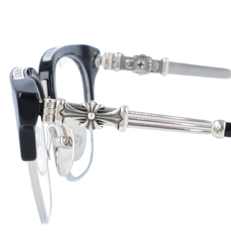 クロムハーツ メガネ 度付き 度なし 伊達メガネ 眼鏡 メガネフレーム CHROME HEARTS BONENNOISSEUR II BK/