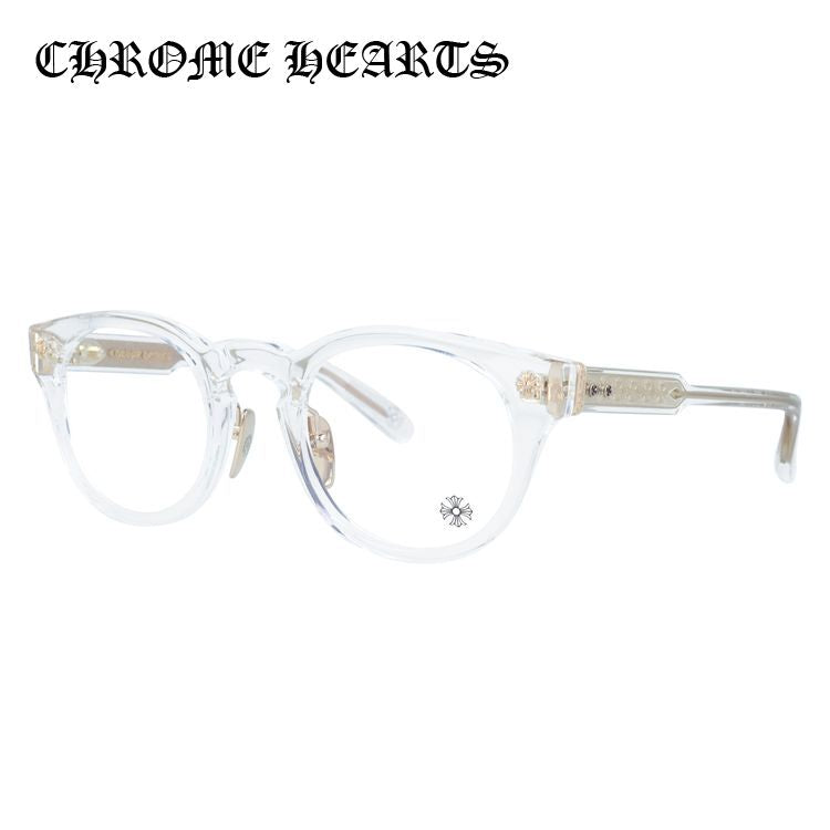 クロムハーツ メガネフレーム 伊達メガネ CHROME HEARTS DINGALONGLINGLONG CRYS 49サイズ CHプラス ボストン型 ユニセックス メンズ レディース