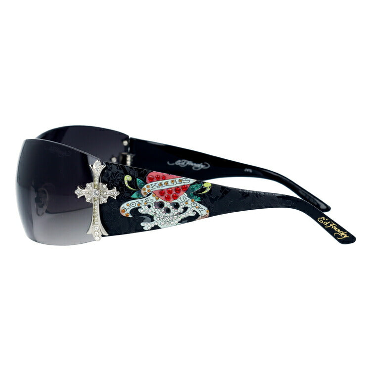 【訳あり】【国内正規品】エドハーディー サングラス Ed Hardy CROSS 186サイズ スクエア型 ユニセックス メンズ レディース