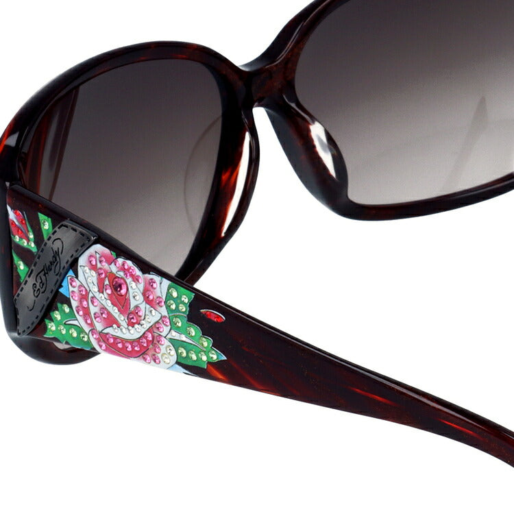 【国内正規品】エドハーディー サングラス アジアンフィット Ed Hardy ROSE 60サイズ スクエア型 ユニセックス メンズ レディース