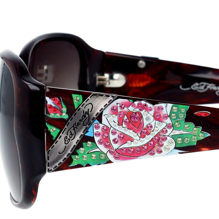 【国内正規品】エドハーディー サングラス アジアンフィット Ed Hardy ROSE 60サイズ スクエア型 ユニセックス メンズ レディース