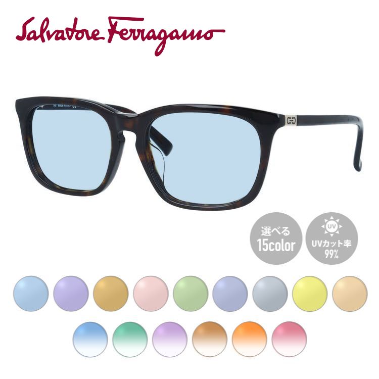 【選べるレンズ15色】サルヴァトーレ フェラガモ サングラス Salvatore Ferragamo SF743SA-214 56 トータス アジアンフィット べっこう メンズ レディース UVカット 紫外線 ラッピング無料