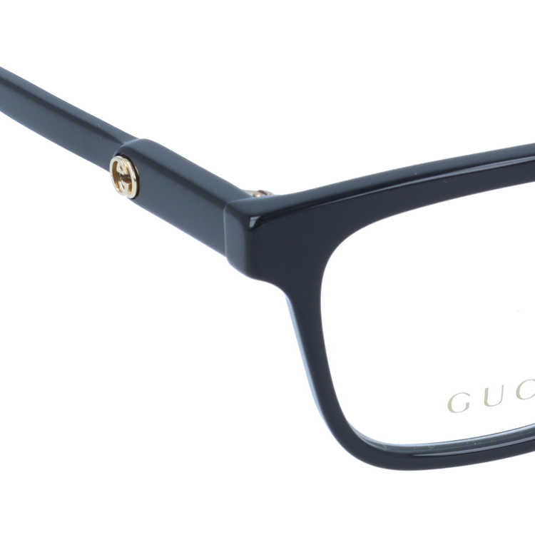 グッチ メガネフレーム 伊達メガネ アジアンフィット GUCCI GG0557OJ 001 53サイズ スクエア ユニセックス メンズ レディース イタリア製 インターロッキングG