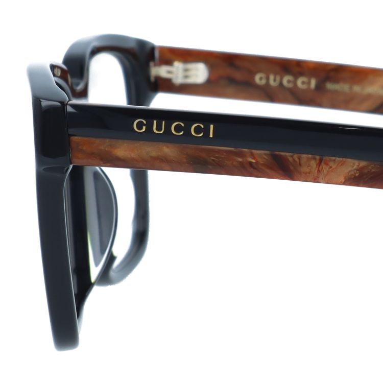 グッチ メガネフレーム 伊達メガネ アジアンフィット（フルフィット） GUCCI GG1306OA 001 54サイズ スクエア型 ユニセックス メンズ レディース