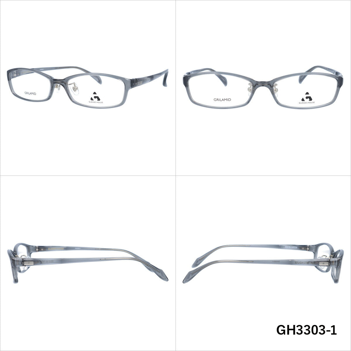 直売価格新品　glasses House　グラスハウス　メガネ　眼鏡　高級感　上品　軽い　スクエア　かっこいい フルリム