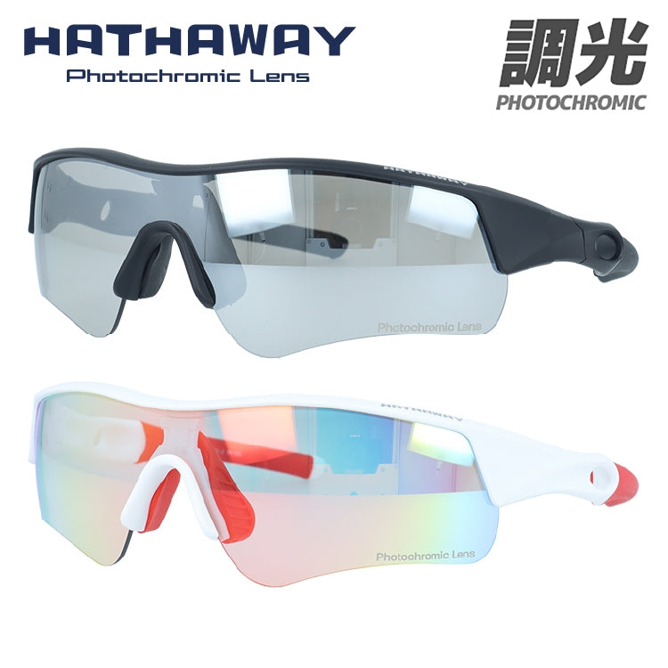 ハサウェイ サングラス 調光サングラス ミラーレンズ アジアンフィット HATHAWAY HTS4001 168サイズ スポーツ型 ユニセックス メンズ レディース