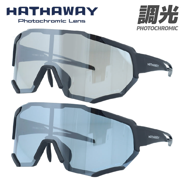 ハサウェイ サングラス 調光サングラス ミラーレンズ アジアンフィット HATHAWAY HTS4004 168サイズ スポーツ型 ユニセックス メンズ レディース ゴーグル スノーゴーグル スキー スノボ スノーボード