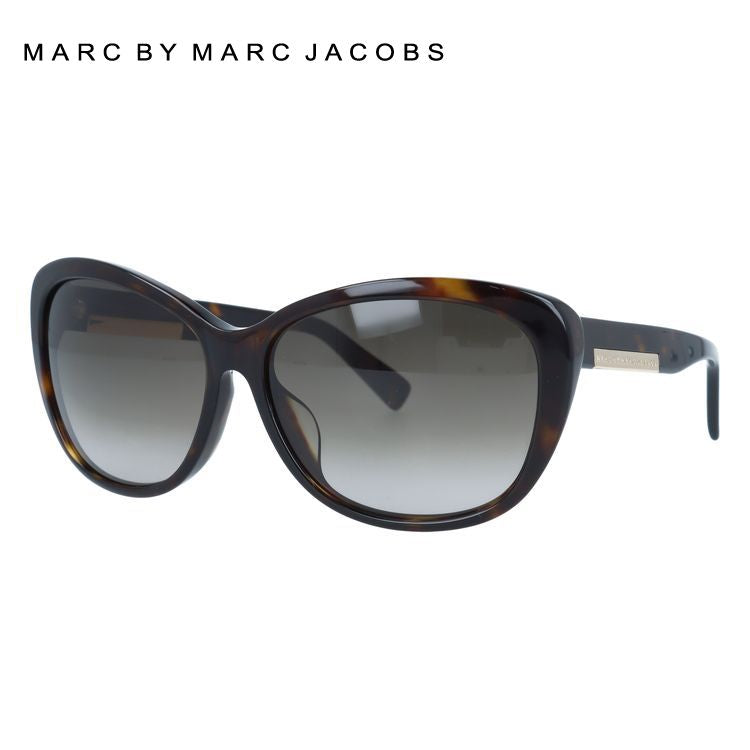 【国内正規品】マークバイマークジェイコブス サングラス MARC BY MARC JACOBS MMJ 445FS 086/HA 59 ダークハバナ アジアンフィット べっこう スクエア型 レディース 女性用 UVカット 紫外線対策 UV対策 おしゃれ ギフト ラッピング無料