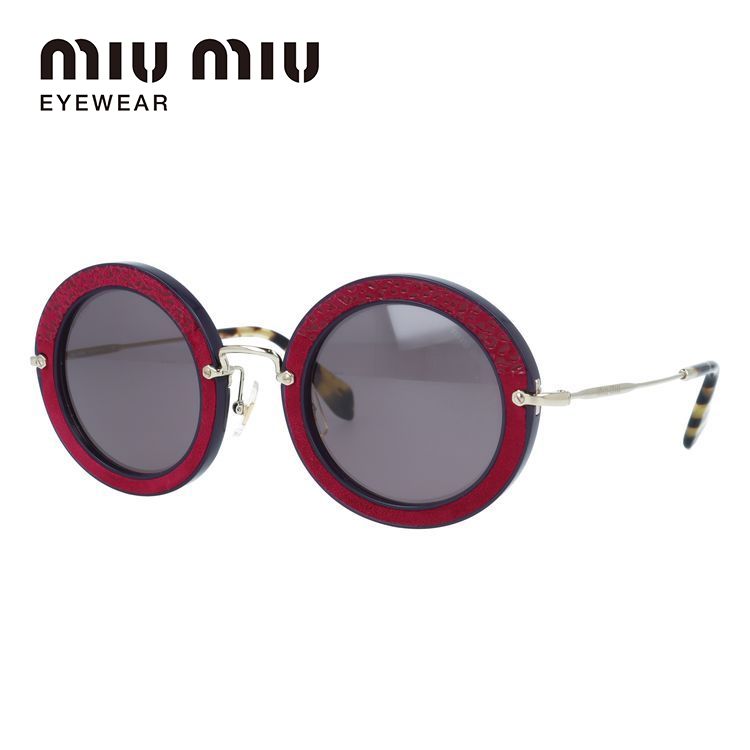 【国内正規品】ミュウミュウ サングラス miu miu MU08RS U6A6X1 49サイズ ラウンド レディース 女性用 UVカット 紫外線対策 UV対策 おしゃれ ギフト ラッピング無料