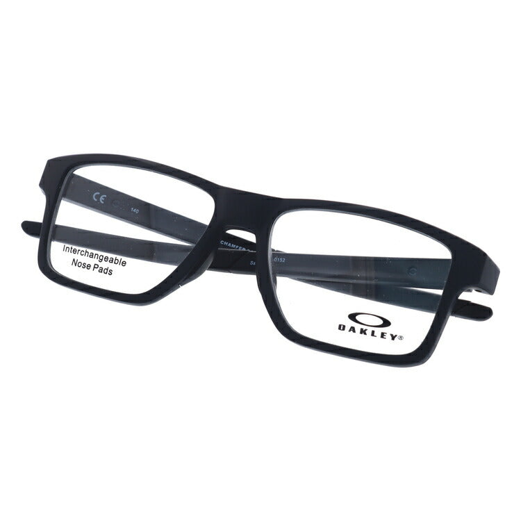 オークリー 眼鏡 フレーム OAKLEY メガネ CHAMFER SQUARED シャンファースクエア OX8143-0152 52 TrueBridge（4種ノーズパッド付） スクエア型 スポーツ メンズ レディース 度付き 度なし 伊達 ダテ めがね 老眼鏡 サングラス ラッピング無料