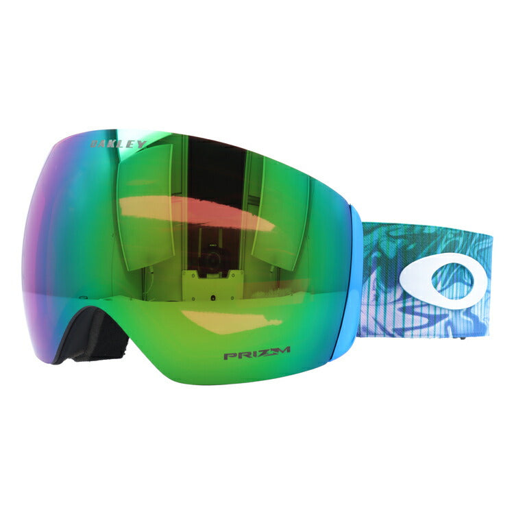 オークリー ゴーグル フライトデッキ XL（L） プリズム ミラーレンズ スタンダードフィット OAKLEY FLIGHT DECK XL（L）  OO7050-B4 Mikaela Shiffrin 球面ダブルレンズ 眼鏡対応 曇り止め スポーツ スノーボード スキー 紫外線 UVカット 雪 冬  ...