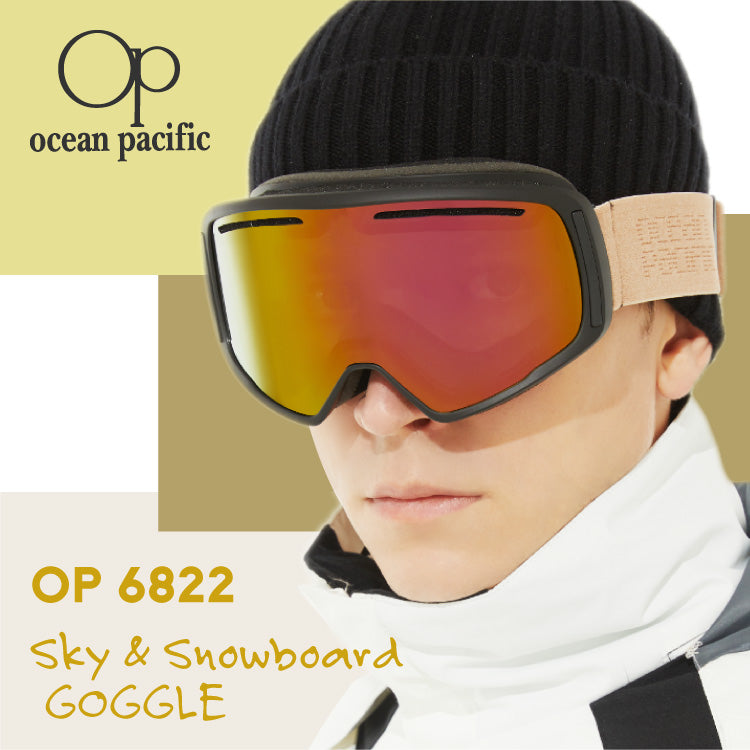 OCEAN Pacific オーシャンパシフィック OP 6822 ミラーレンズ スノーゴーグル スキー スノーボード スノボ 平面ダブルレンズ フレームあり メンズ レディース ウィンタースポーツ 曇り防止 曇り止め 誕生日 プレゼント 男性 女性 OP 6822-5