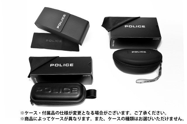 【訳あり】ポリス サングラス POLICE S8910J 583K 61サイズ アジアンフィット ミラーレンズ メンズ スクエア型 UVカット ラッピング無料