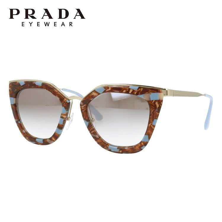 【国内正規品】プラダ サングラス ミラーレンズ PRADA PR53SS KJO4O0 52サイズ ウェリントン型 レディース UVカット ラッピング無料