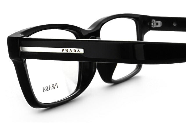 国内正規品】プラダ メガネ 度付き 度なし 伊達メガネ 眼鏡 PRADA PR01SV 1AB1O1 56 ブラック アジアンフィット レ