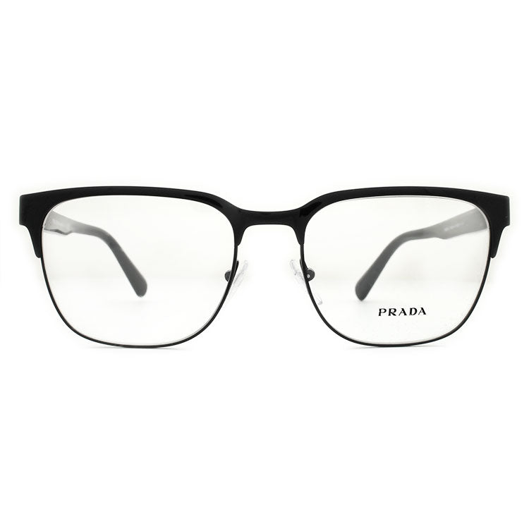 【訳あり】【国内正規品】プラダ メガネ 度付き 度なし 伊達メガネ 眼鏡 PRADA PR57UV 1AB1O1 54サイズ ブロー型 メンズ レディース UVカット 紫外線 ラッピング無料