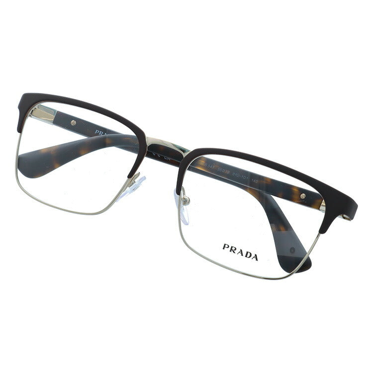 国内正規品】プラダ メガネフレーム 伊達メガネ PRADA PR 54TV 01U1O1 55サイズ スクエア ユニセックス メンズ レデ