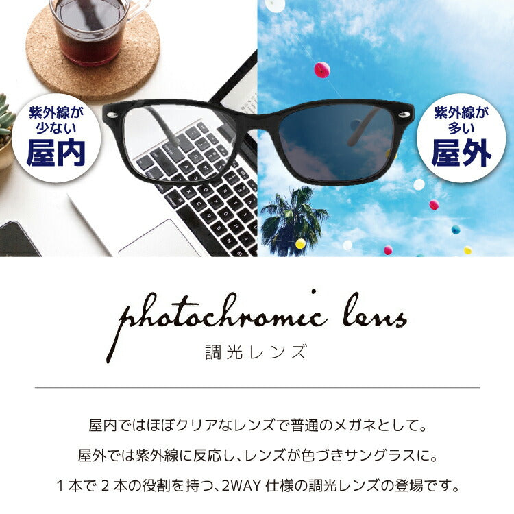 度付き・度なし / 調光 カラーレンズ】SAビジョン 非球面 SA1.55AS UV PhotoClear グレー ブラウン 薄型レンズ